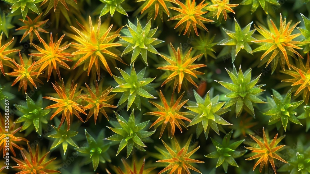 Abstract Moss Patterns, Close-up images of moss creating natural abstract patterns Abstract Moss Patterns, Close-up images of moss creating natural abstract patterns