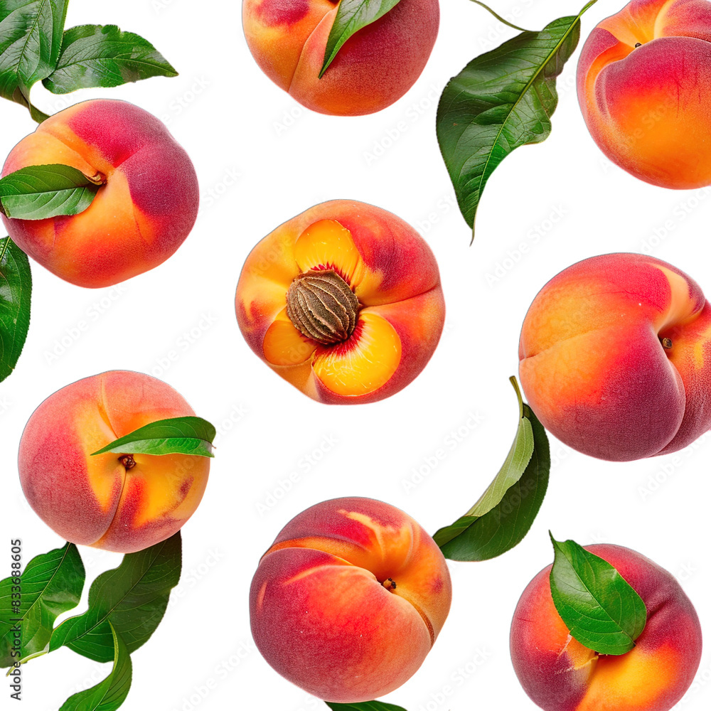 collection of peaches collection of peaches