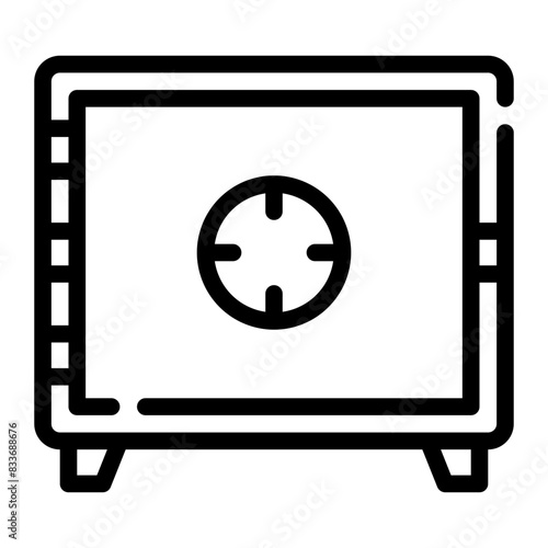 safebox line icon