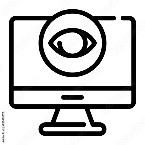 watcher line icon