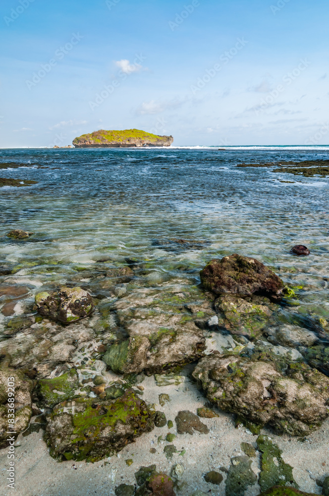 Beautiful view of sili Beach, Gunungkidul, Yogyakarta, Indonesia