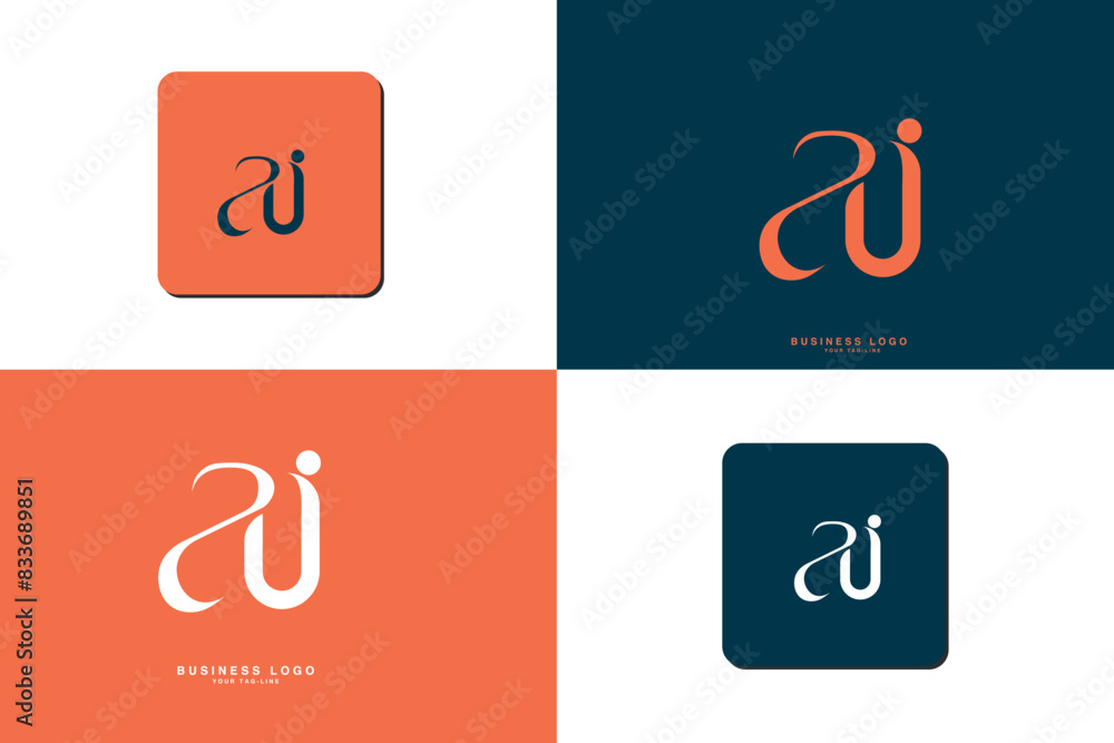 AI, IA, A, I, Abstract Letters Logo Monogram AI, IA, A, I, Abstract Letters Logo Monogram