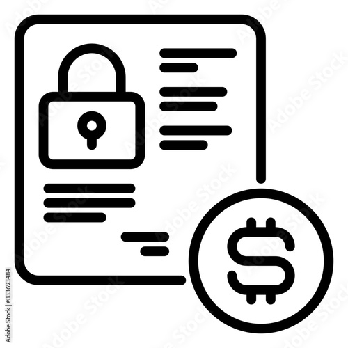 Rules icon, line icon style