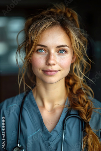 A beautiful woman nurse