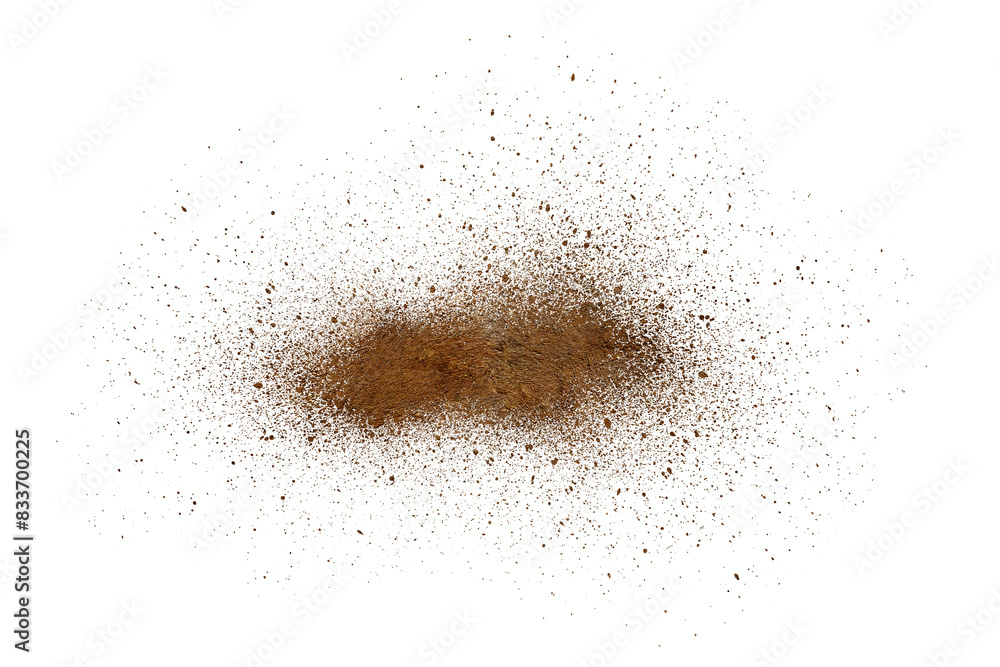 Fototapeta premium mud splash isolated transparency background.