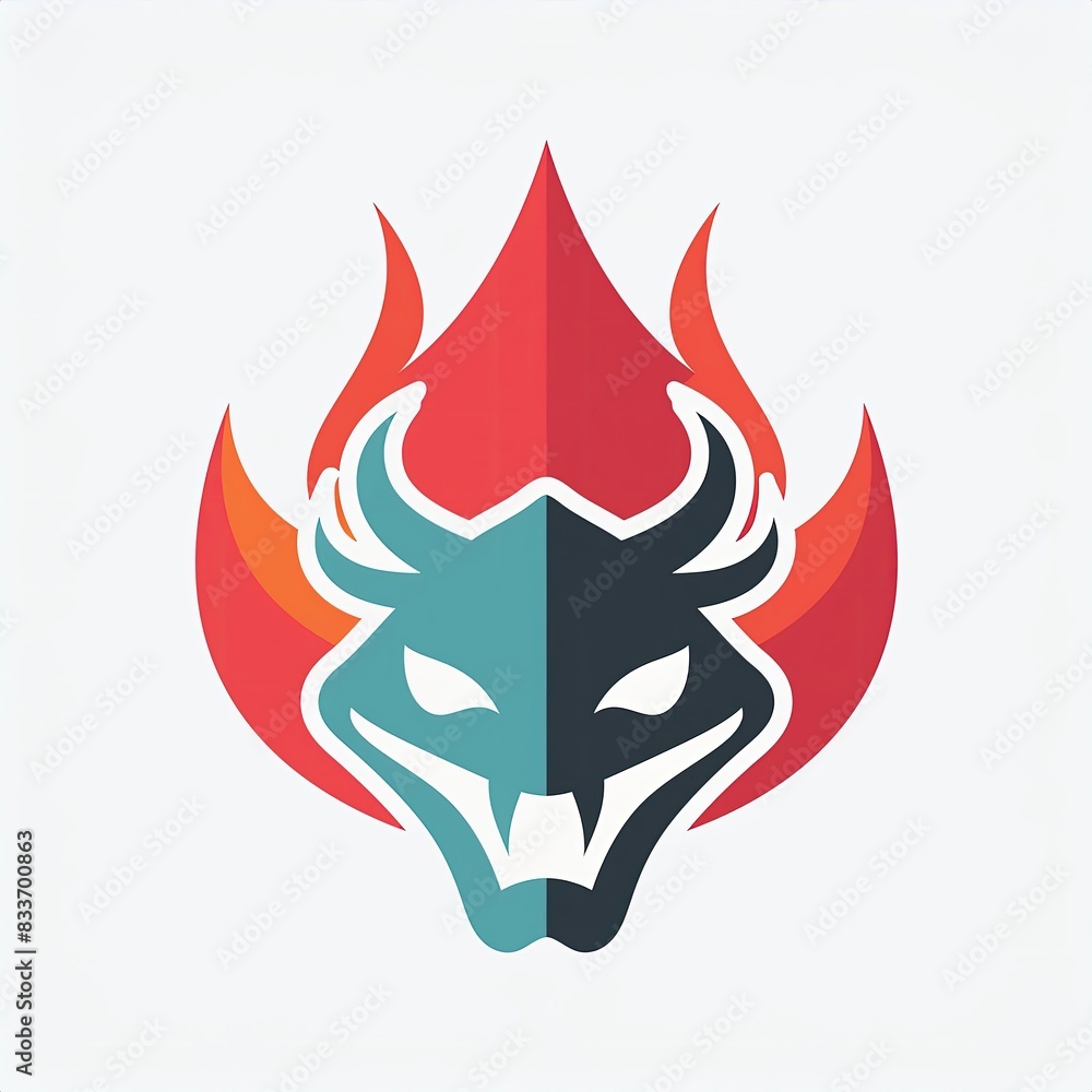 a university icon chinese that combines a fierce snake head and fiery flames a university icon chinese that combines a fierce snake head and fiery flames