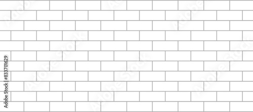 White and grey brick wall background