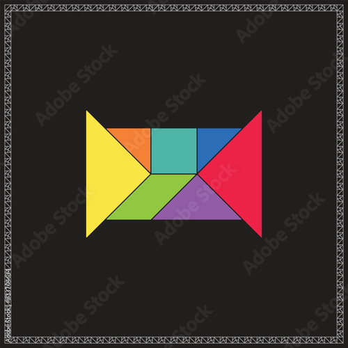 Tangram Puzzle Octagon Vector Colorful Geometric Illustration Free Download Tangram Puzzle Octagon Vector Colorful Geometric Illustration - GFXLoad