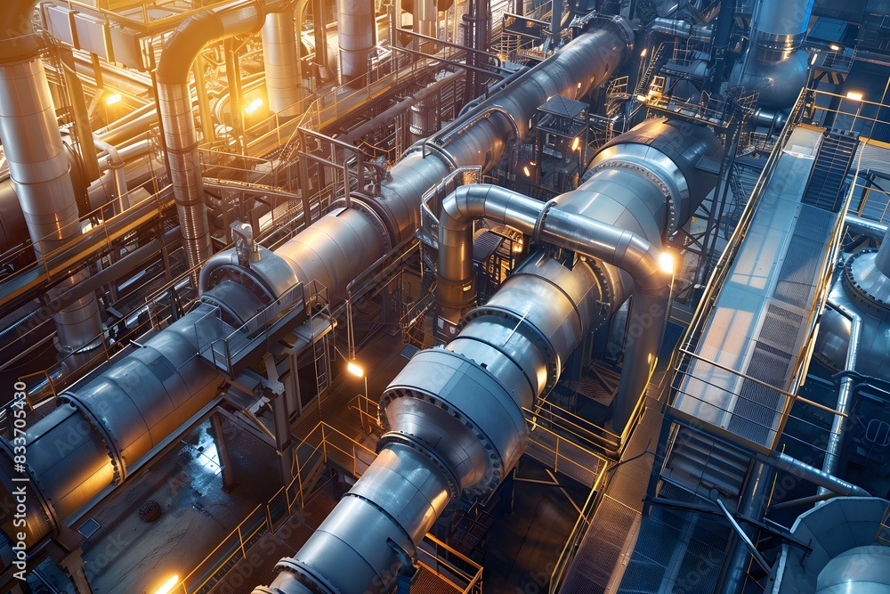 Illustration of Leveraging large volumes of data to gain insights and drive decision-making processes in industrial operations. Ai Generate. Illustration of Leveraging large volumes of data to gain insights and drive decision-making processes in industrial operations. Ai Generate.