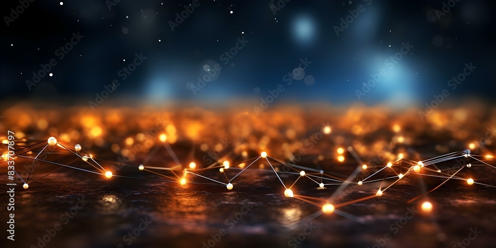 Creating a dynamic cyberspace network with tech-themed digital particles in an animated background. Concept Digital Particles, Cyberspace Network, Tech-themed Animation, Dynamic Background Creating a dynamic cyberspace network with tech-themed digital particles in an animated background. Concept Digital Particles, Cyberspace Network, Tech-themed Animation, Dynamic Background