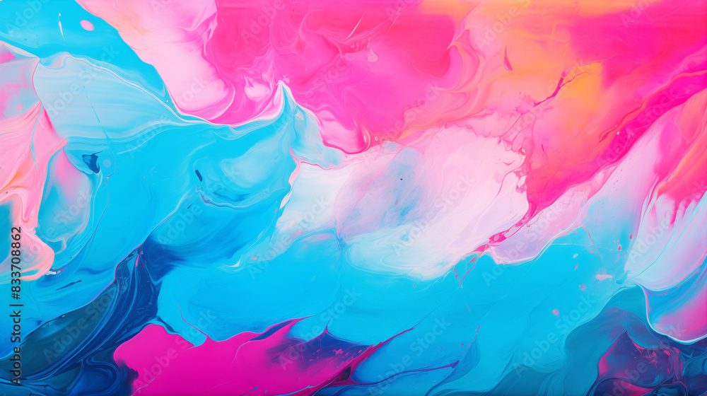Abstract Image Pattern Background, Vibrant, Swirling Colors Acrylic Painting Oil Canvas, Texture, Wallpaper, Background, Mobile Phone Case and Screen, Smartphone, Computer, Laptop, 16:9 Format - PNG