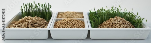 3D model of Lightweight natural grass and wheatbased clumping litters photo