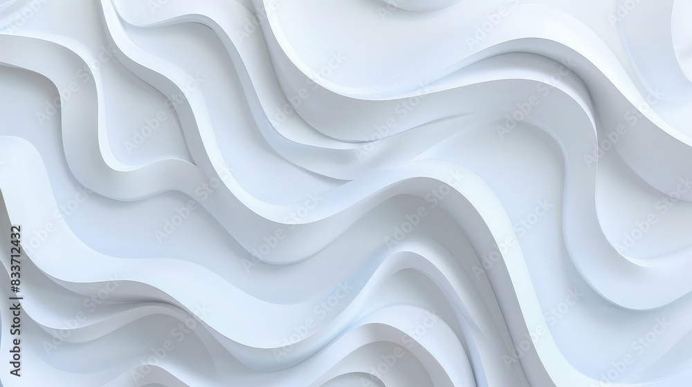 Seamless white wave-like shapes merge with a clean background, reflecting minimalist elegance. Seamless white wave-like shapes merge with a clean background, reflecting minimalist elegance.