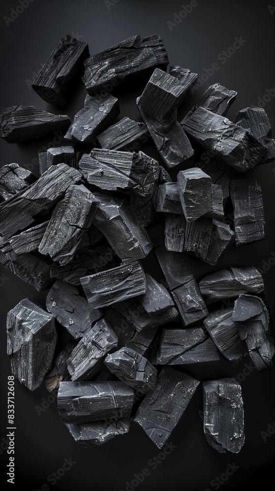 3D model of Premium slowburning coconut charcoal for shisha 3D model of Premium slowburning coconut charcoal for shisha