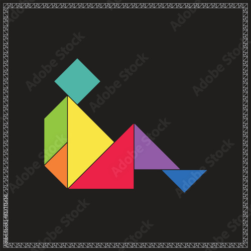 Tangram Puzzle Rest Vector Colorful Geometric Illustration Free Download Tangram Puzzle Rest Vector Colorful Geometric Illustration - GFXLoad