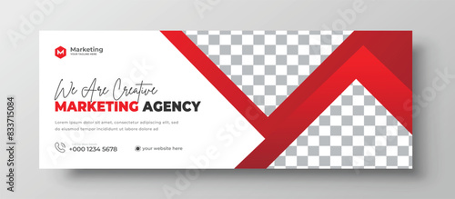 Facebook cover banner and corporate banner template  © jahed