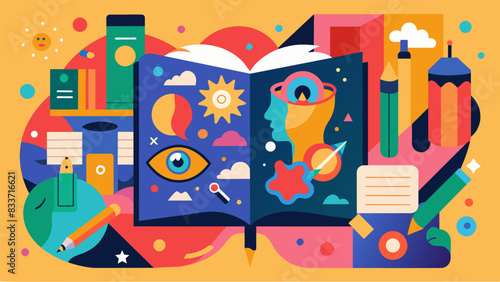 Vibrant and chaotic the art journal turned personal museum is a visual representation of the chaos and beauty of life allowing viewers to see the. Vector illustration