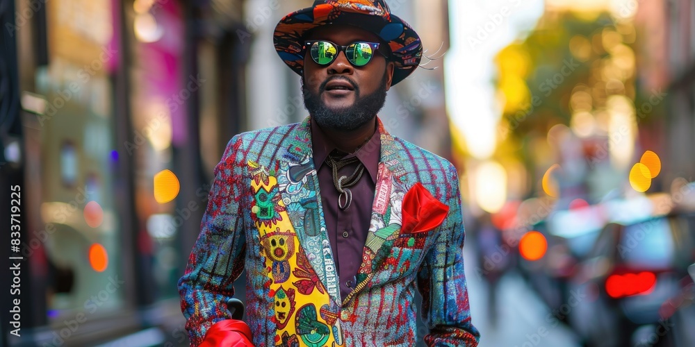 Colorful Street Style Fashion Portrait