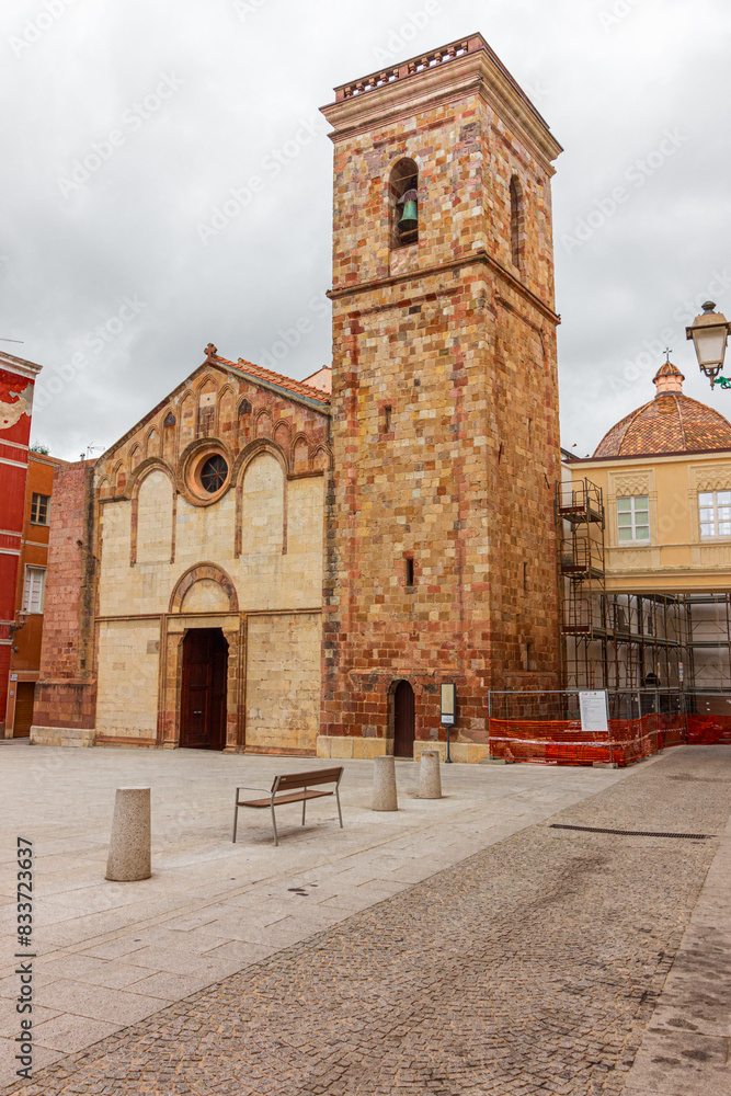Fototapeta premium Santa Chiara d'Assisi Cathedral in Iglesias. Sardinia, Italy
