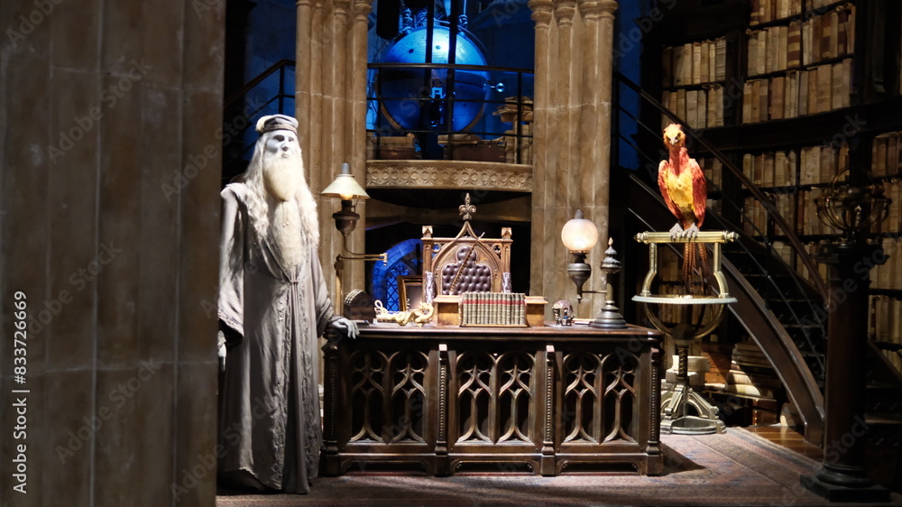 Fototapeta premium Tokyo - May 15 2024: Warner Bros. Studio make a new tour about the movie of Harry Potter 