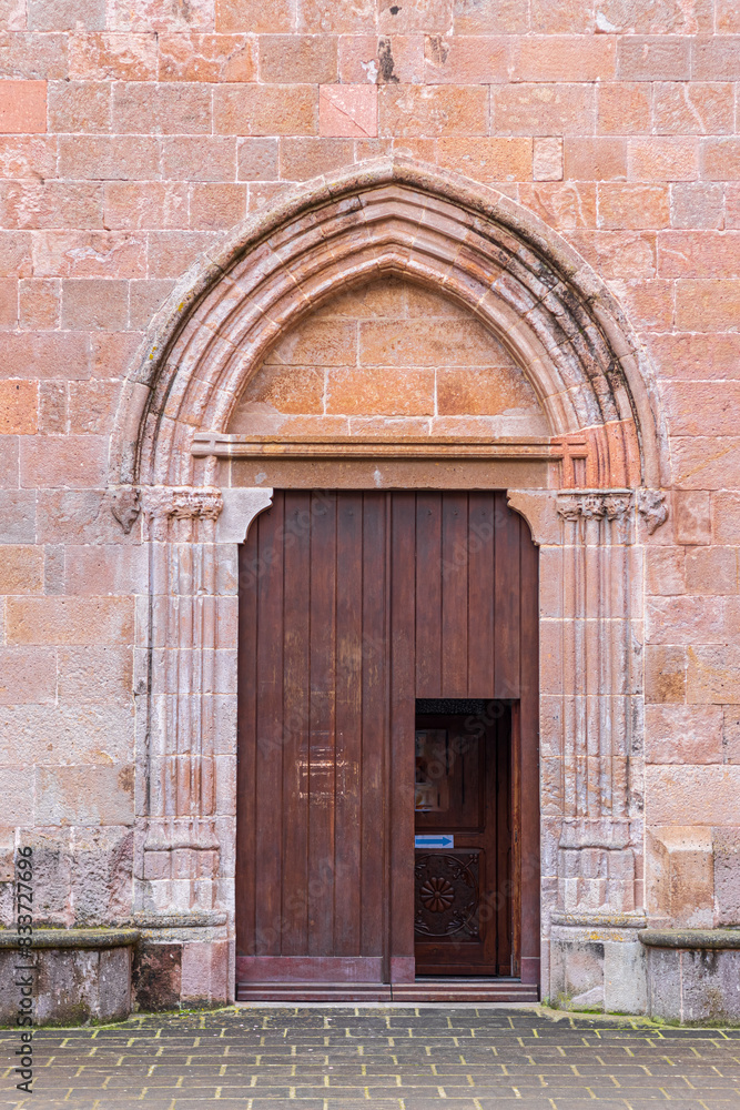 Portal of Saint Francis church in Iglesias. Sardinia, Italy Portal of Saint Francis church in Iglesias. Sardinia, Italy