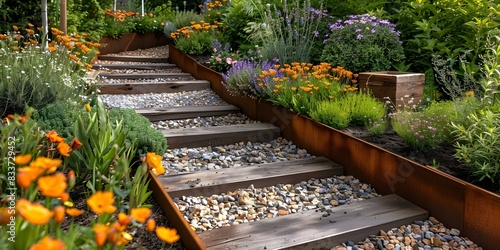 Steps to Maintain a Healthy Garden: Essential Gardening Tips. Concept Soil Preparation, Proper Watering, Weed Control, Fertilizing Plants, Pruning Tips photo