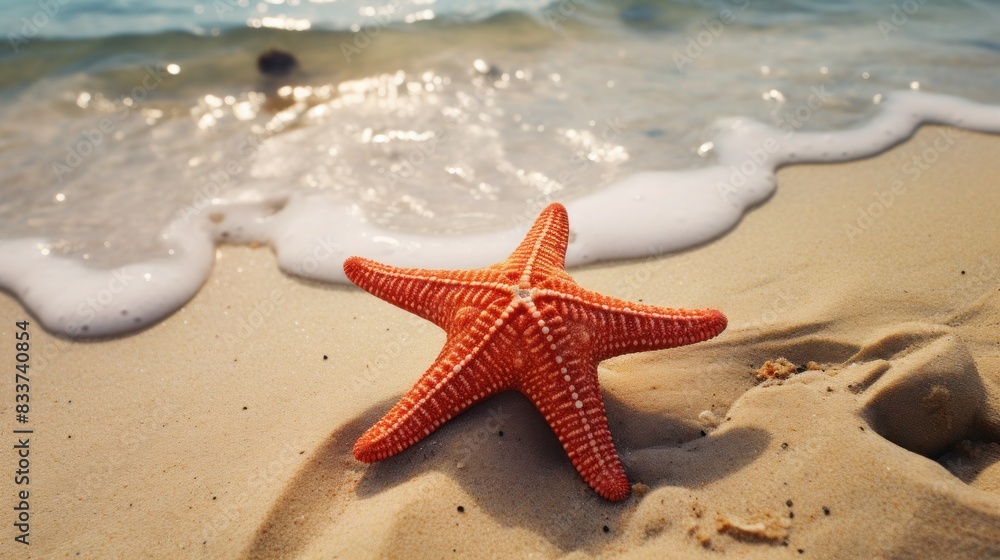Starfish on the summer beach in sea water. Underwater ocean background, Starfish on a sandy tropical beach, Starfish on a Caribbean beach in summer make for a nice vacation and relaxation-like feeling Starfish on the summer beach in sea water. Underwater ocean background, Starfish on a sandy tropical beach, Starfish on a Caribbean beach in summer make for a nice vacation and relaxation-like feeling