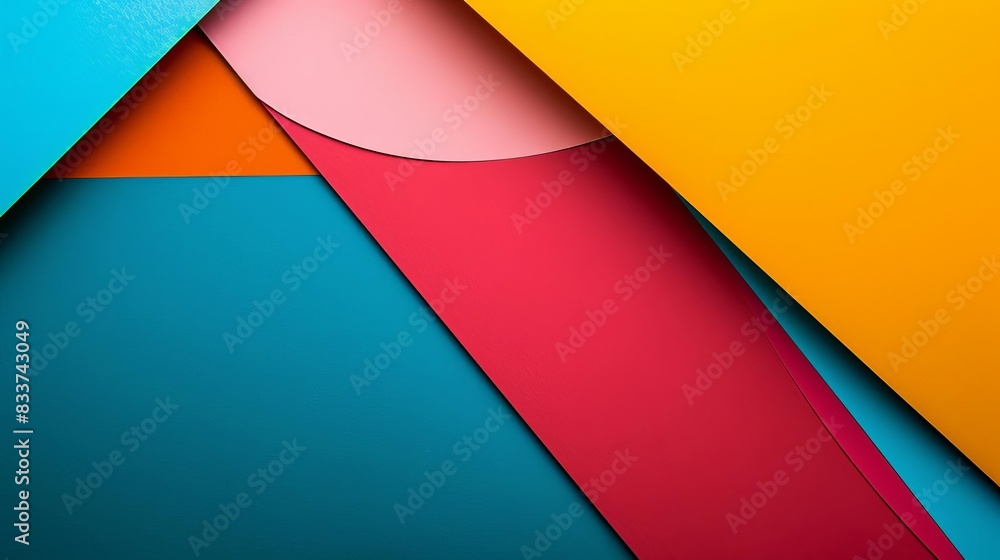 abstract geometric paper texture minimal shapes and lines in vibrant colors creative background abstract geometric paper texture minimal shapes and lines in vibrant colors creative background