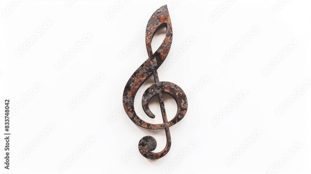 creative treble clef sign isolated on white background ai generated music symbol creative treble clef sign isolated on white background ai generated music symbol