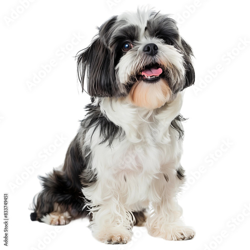 Shih Tzu dog isolated on transparent background