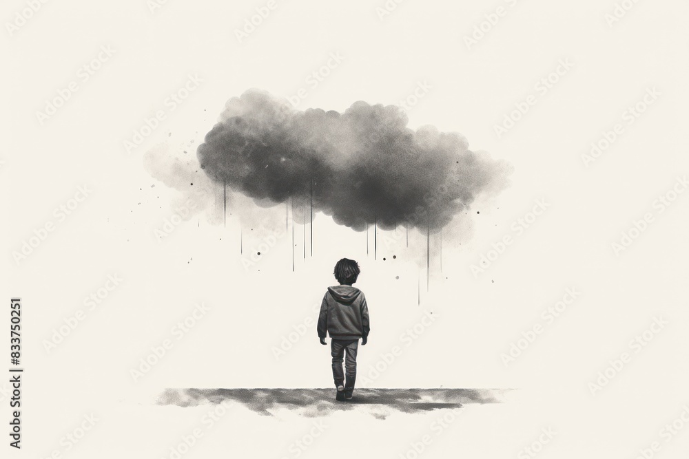 The Teenager Lost in a Psychological Maze, mental health A Psychological Portrait of Teenage Exploration. Search for Identity.AI generated The Teenager Lost in a Psychological Maze, mental health A Psychological Portrait of Teenage Exploration. Search for Identity.AI generated