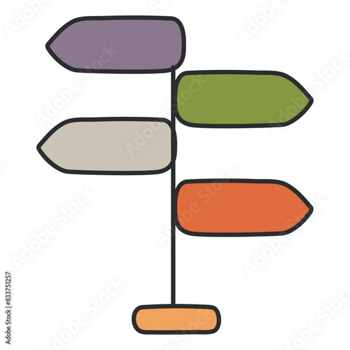Modern design icon of ambiguity

