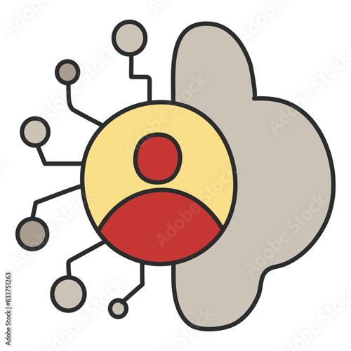 An icon design of machine learning

