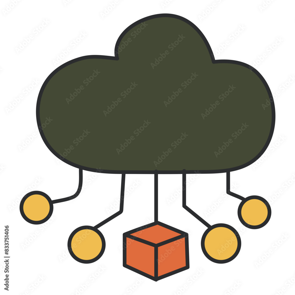 Premium design icon of cloud computing
Premium design icon of cloud computing