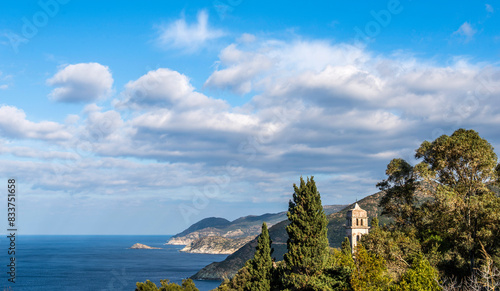 Wallpaper Mural Vue de la côte méditerranéenne du cap Corse à Pino, Corse, France Torontodigital.ca