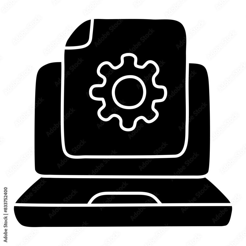 A trendy design icon of file setting
A trendy design icon of file setting