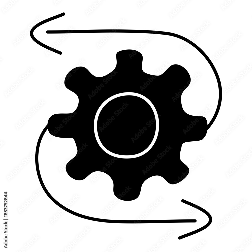 A beautiful design icon of setting update
A beautiful design icon of setting update