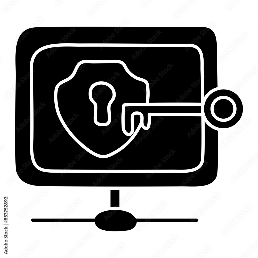 Modern design icon of system security poop
Modern design icon of system security poop