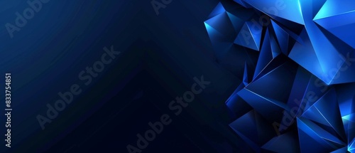 Vector Presentation Design  Blue Technology Background with Light Speed Effect.