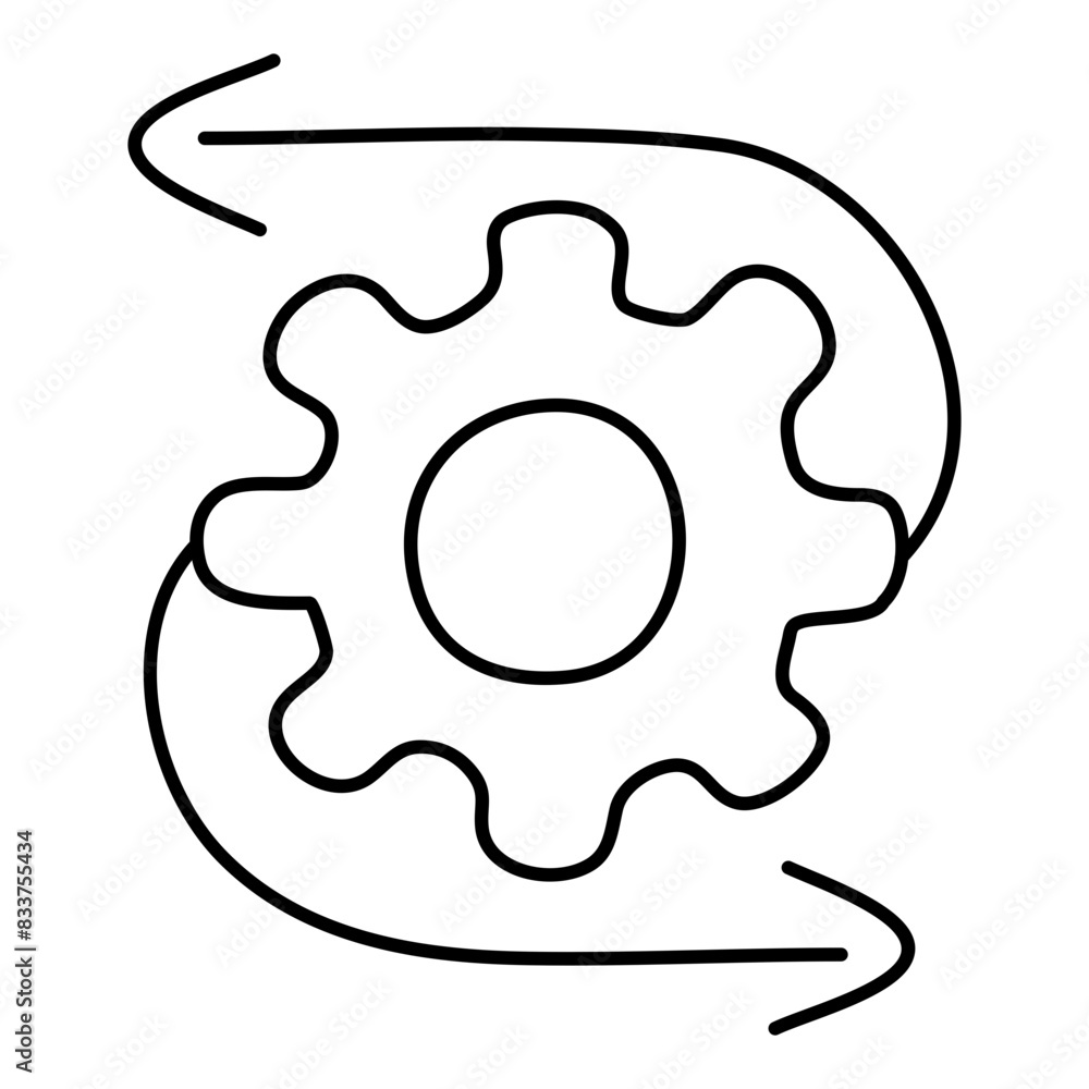A beautiful design icon of setting update
A beautiful design icon of setting update