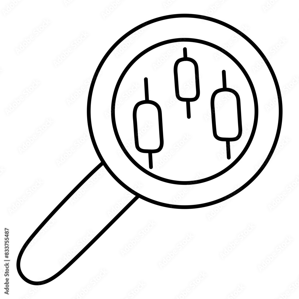 A beautiful design icon of data analytics
A beautiful design icon of data analytics