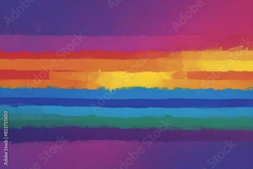 Pride month Abstract Rainbow Art: Bold Colorful Background