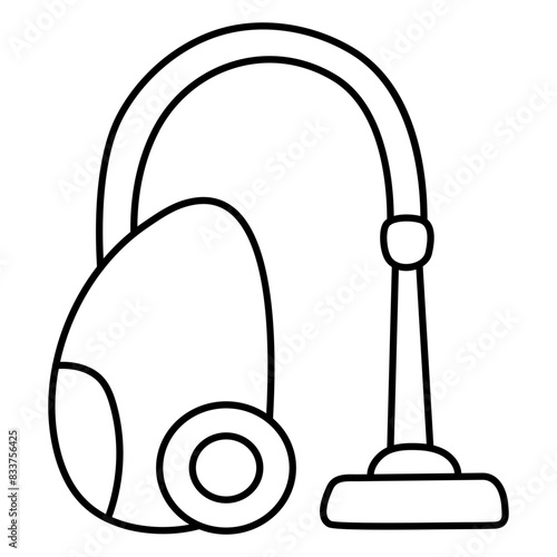 A trendy design icon of vacuum cleaner

