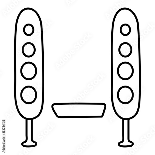 An icon design of sound bar
