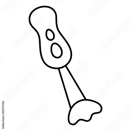A beautiful design icon of hand blender

