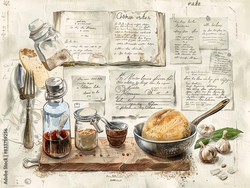 A series of handwritten recipes converting into digital cooking apps generated by AI A series of handwritten recipes converting into digital cooking apps generated by AI