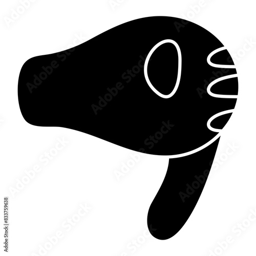 Creative design icon of hairdryer

