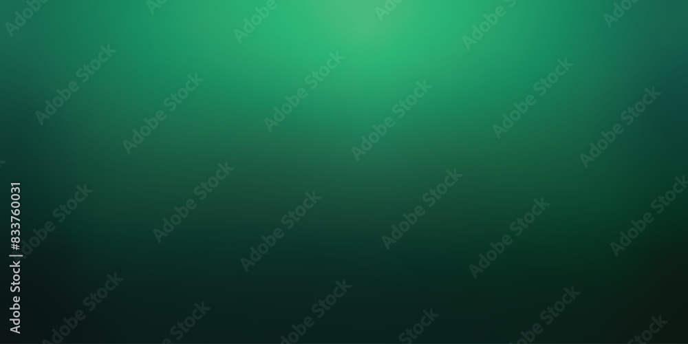 Obraz premium Emerald green gradient background with space for design. Vector illustration