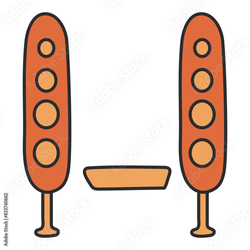 An icon design of sound bar

