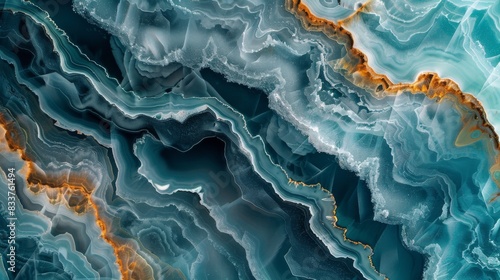 Abstract Glacial Patterns, Detailed close-ups of glacial patterns forming intricate abstract designs